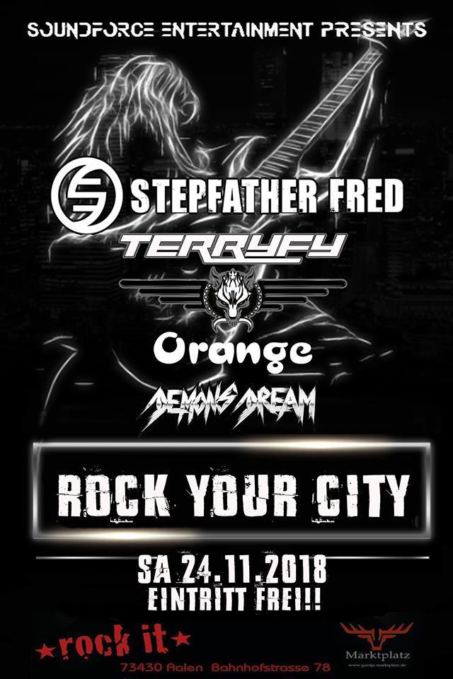 Aalen    / ORANGE / Rock your city + Stefather Fred + TerryFy+DeamonsDream
